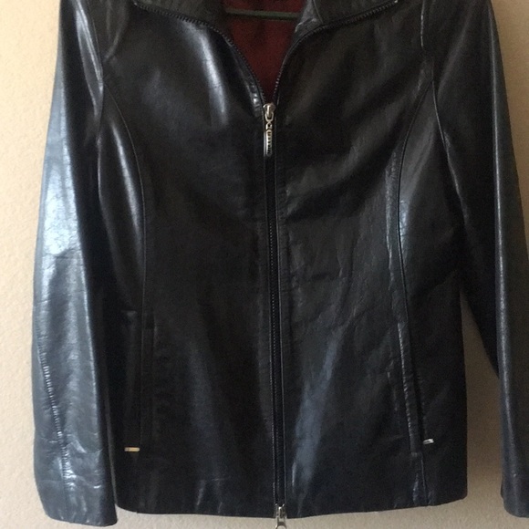 Nicole Miller leather jacket - Picture 5 of 8